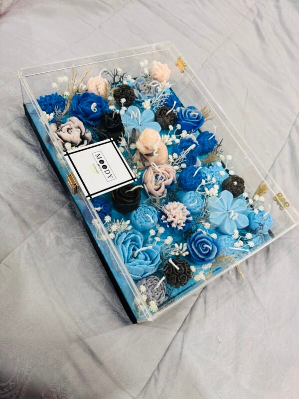 Handcrafted Wax Floral Box – Customizable Gift